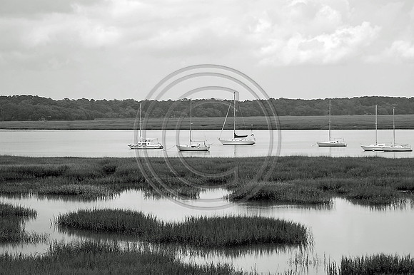 Marsh and Sailboats